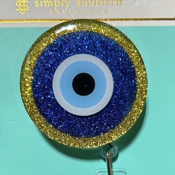 NWT Simply Southern Eye Ball Badge Reel - Picture 3 of 4